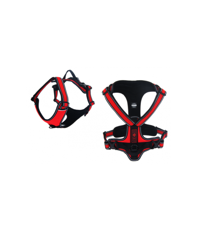 Doco Vertex Front Range Harness - 3m Reflective[Color - Maroon, Size - M]