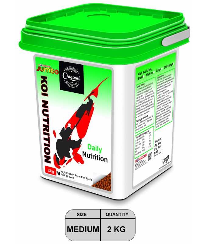 Horizone Jumbo Koi Nutrition 2Kg- Medium(2.5mm)[Weight - 2Kg]