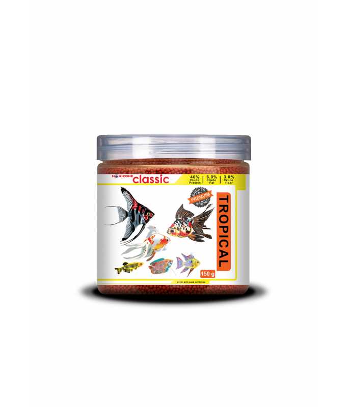 Horizone Classic Tropical Fish Food[Weight - 150g]