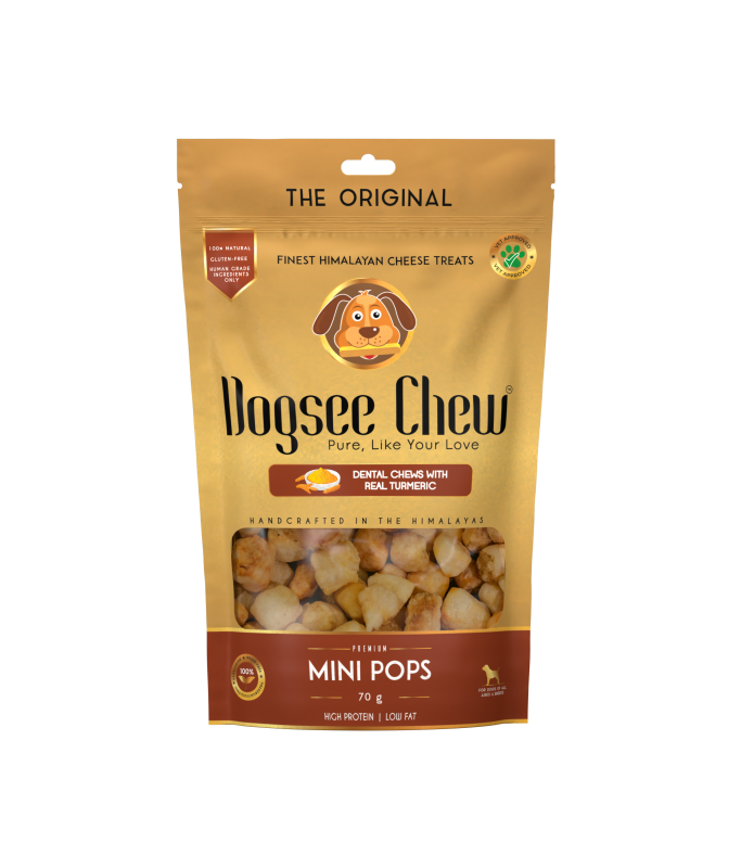 Dogsee Turmeric Mini Pops: Mini bite-sized Dog Training Treats 70g