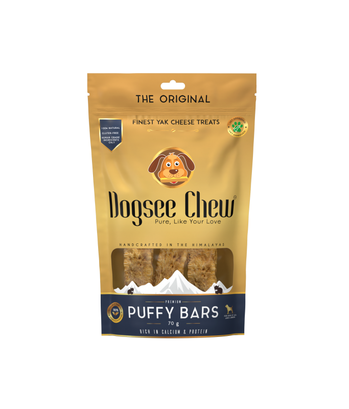 Dogsee Puffy Bars: Soft Dental Dog Treats 70g