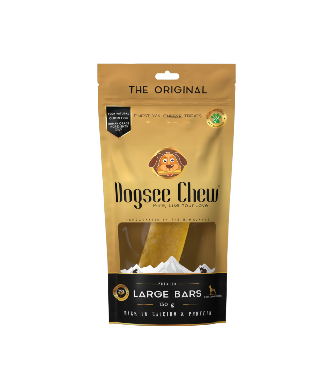 Dogsee Large Bars: Long-Lasting Dental Chews for Large Dogs 130g