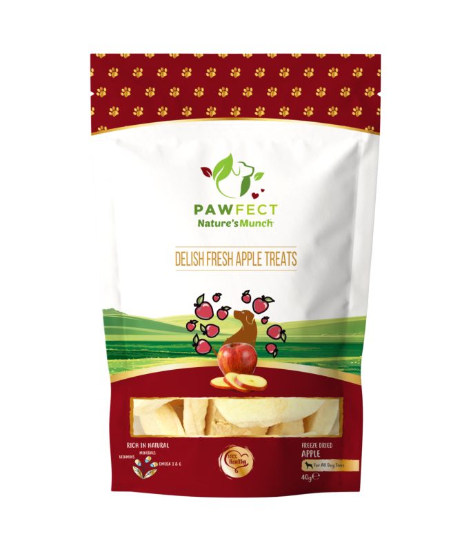 Pawfect Natures Munch Freeze-Dried Dog Treats Apple 40g