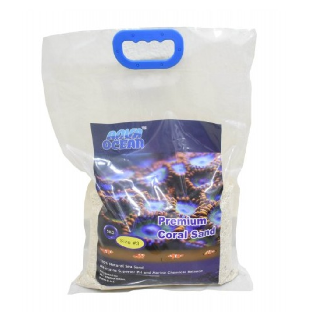 Aqua Ocean Premium Coral Sand Size-3(2mm-3mm)[Weight - 5kg]
