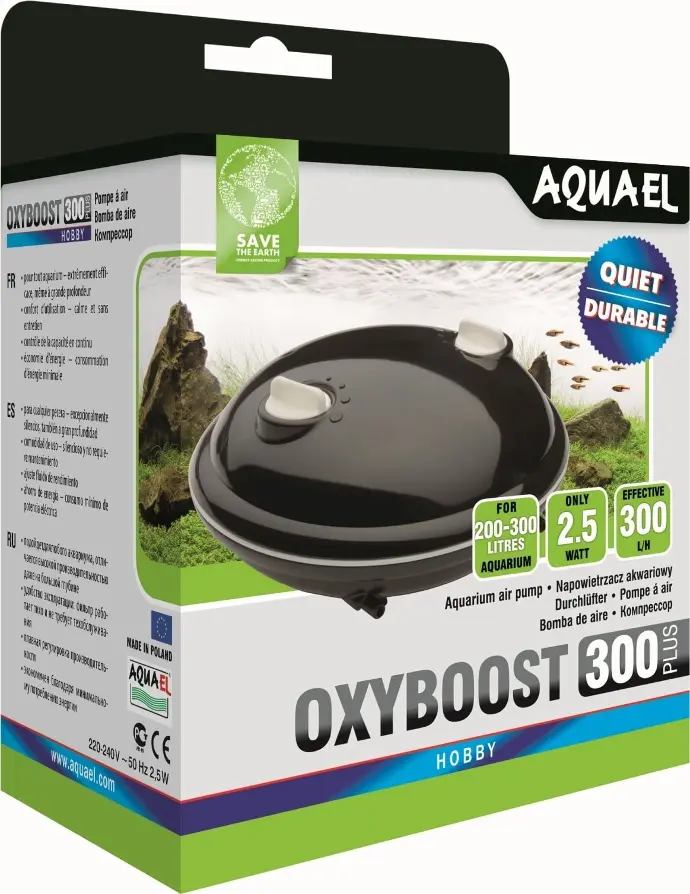 Aquael Oxyboost Airpump[Flow - 300L/h]