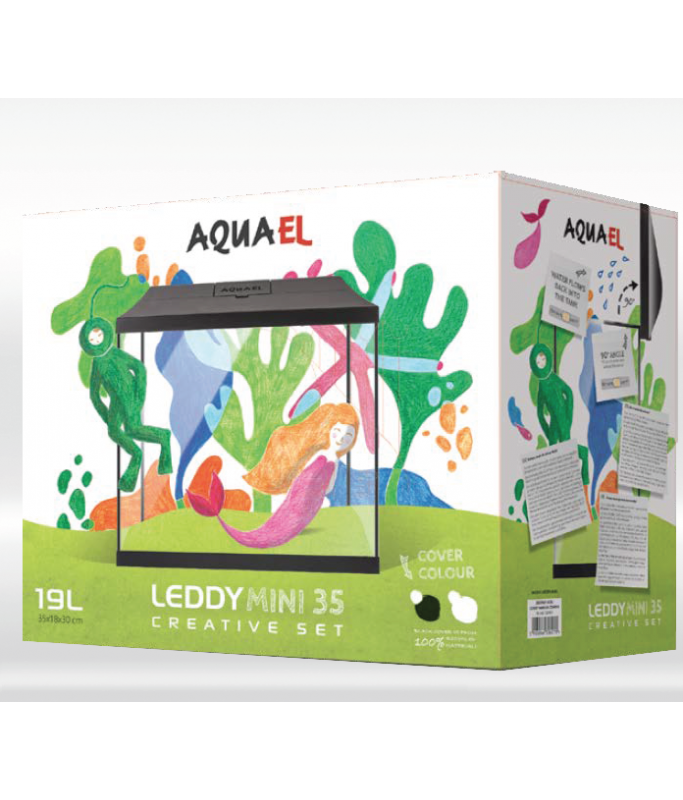 Aquael Aquarium Set Leddy Mini 35 Black