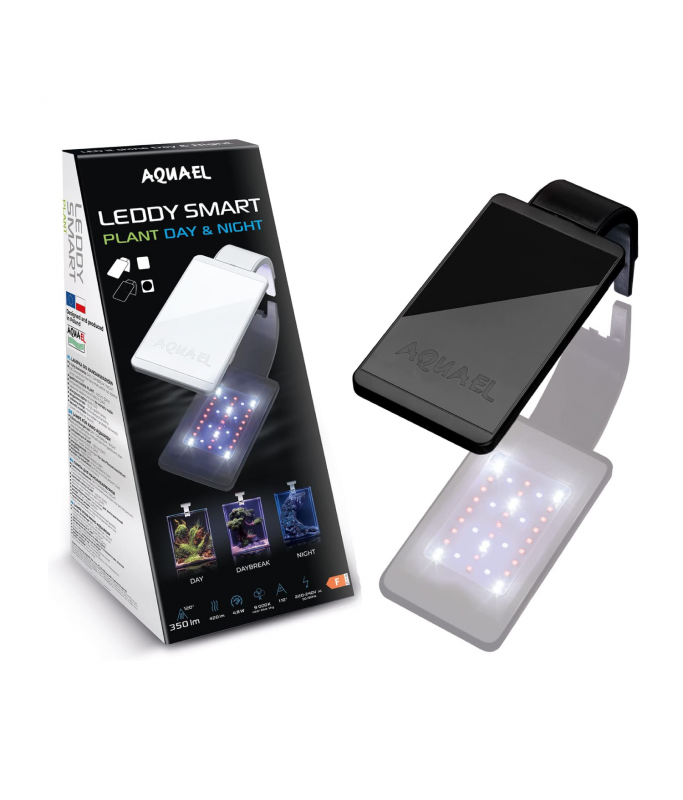 Aquael Leddy Smart Light 4.8W-Plant,Day & Night- Black