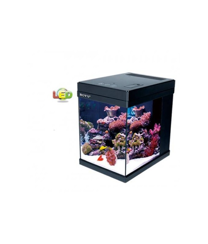 Boyu Magic LED Aquarium 200Lx270Wx280Hmm-Black[Options - Without Remote]