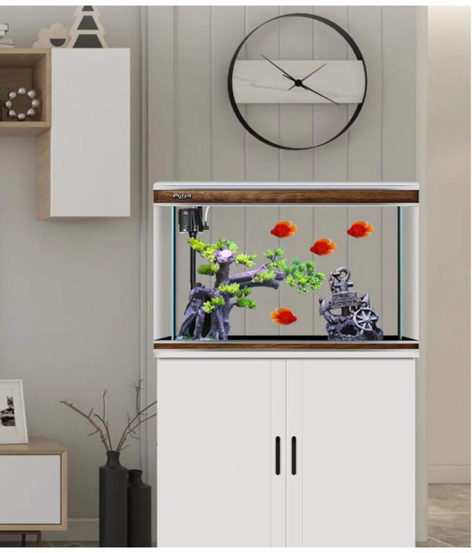 Karis Perfect Aquarium with Cabinet 1005x370x610mm[Color - White]