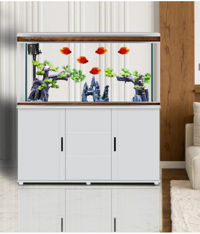 Karis Perfect Aquarium with Cabinet 1205x370x630mm[Color - White]