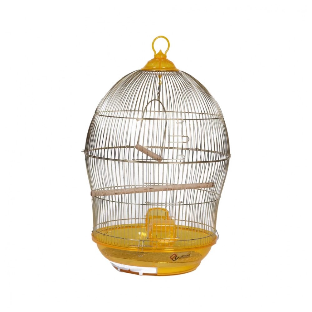 Dayang Bird Cage (370) - (4 Pcs/Box) [Color - Gold, Dimension - 48.5 x 48.5 x 76cm]