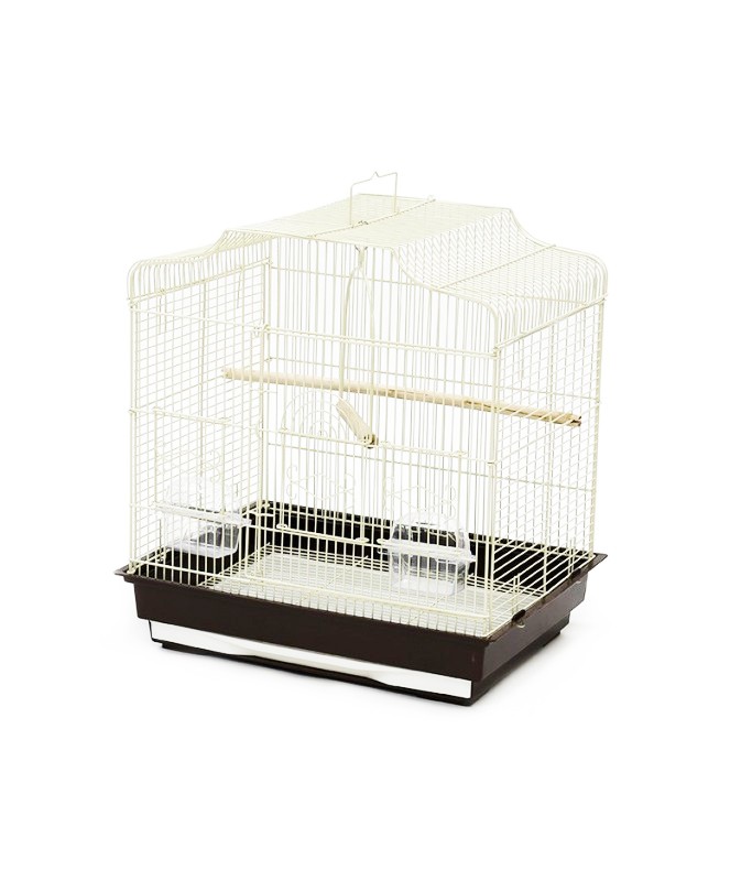 Dayang Bird Cage (604) - 47 x 36 x 50.6cm - 4 pcs/Box - White Colour[Dimension - 47 x 36 x 50.6cm]