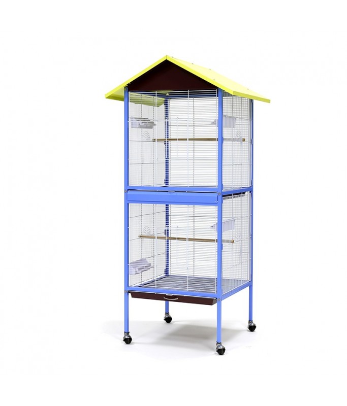 Dayang Bird Cage (A25A) - 78 x 74.5 x 166cm - Blue Frame