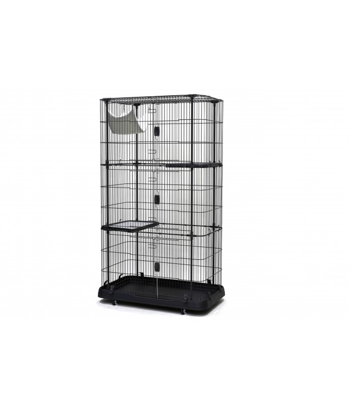Dayang Cat Deluxe & Premium Cat Multi-Layer Play House 109.3x63.8x161.6cm - Black