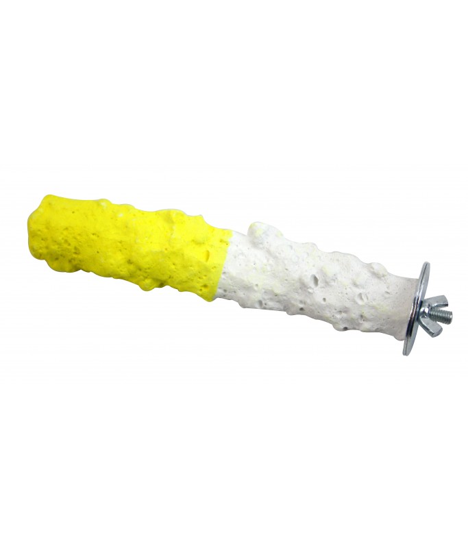 Pado Lemon and White Bird Perch - 3.5x19.5 cm