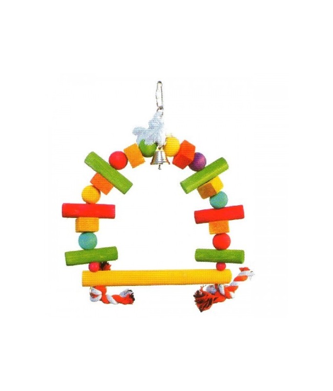 VanPet D-Shape Sitting Toy For Small  &  Medium Birds 15.7"