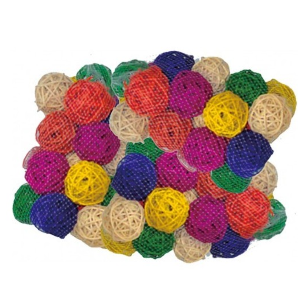 VanPet Bird Toy Natural And Clean 6.4cm (100Pcs)