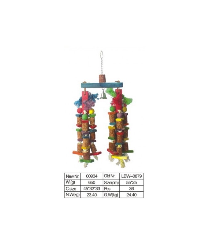 VanPet Bird Toy Natural And Clean - 55x25 cm