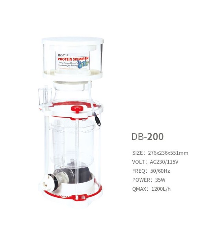 Boyu DB Series Protein Skimmer[Max Output - 1200L/H]