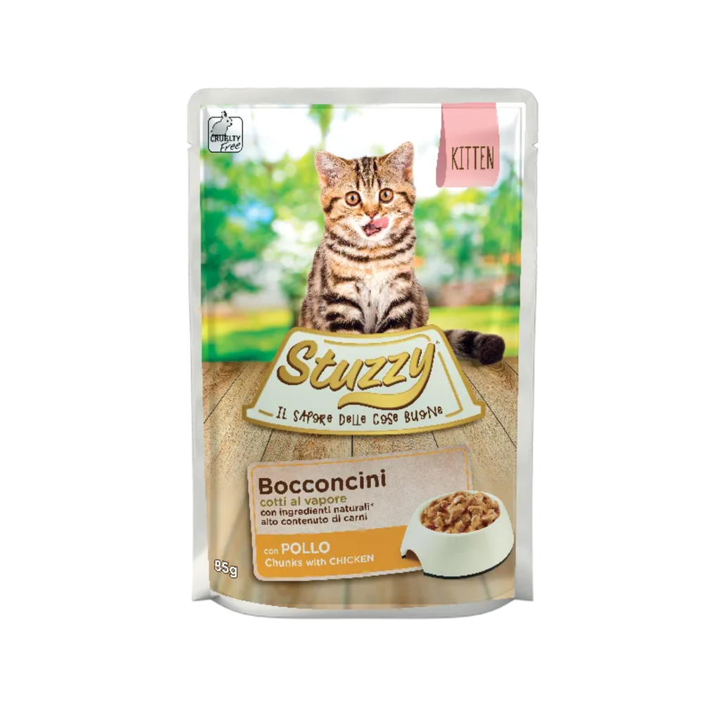 Stuzzy Cat Chunks with Chicken for Kittens  85g (Min Order -24pcs)