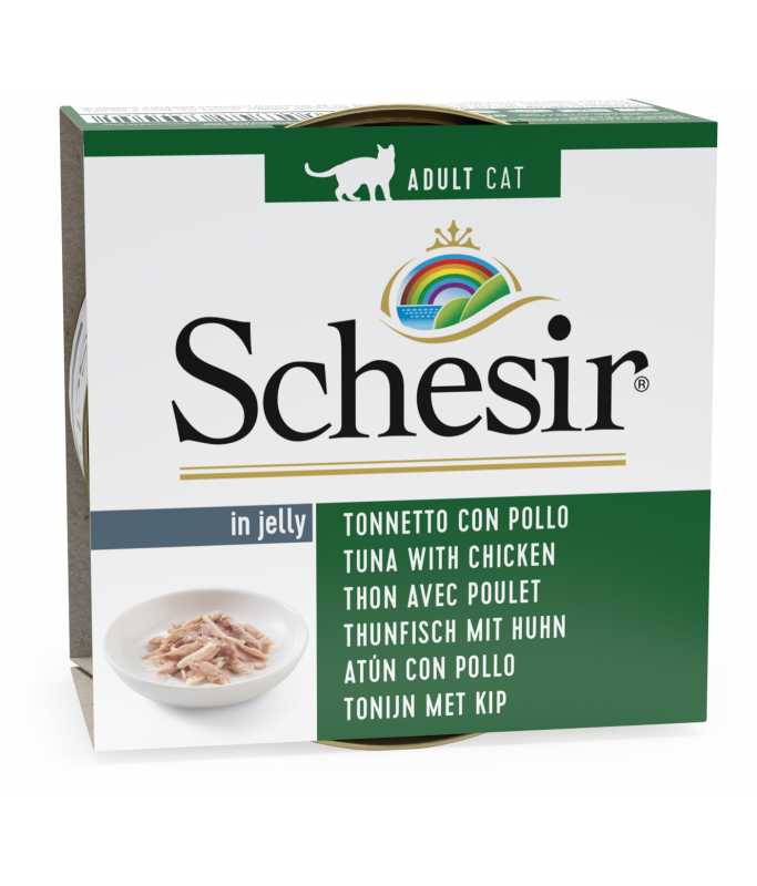 Schesir Cat Wet Food-Tuna With Chicken Fillets (Min Order 85g - 14pcs)[Weight - 85g]