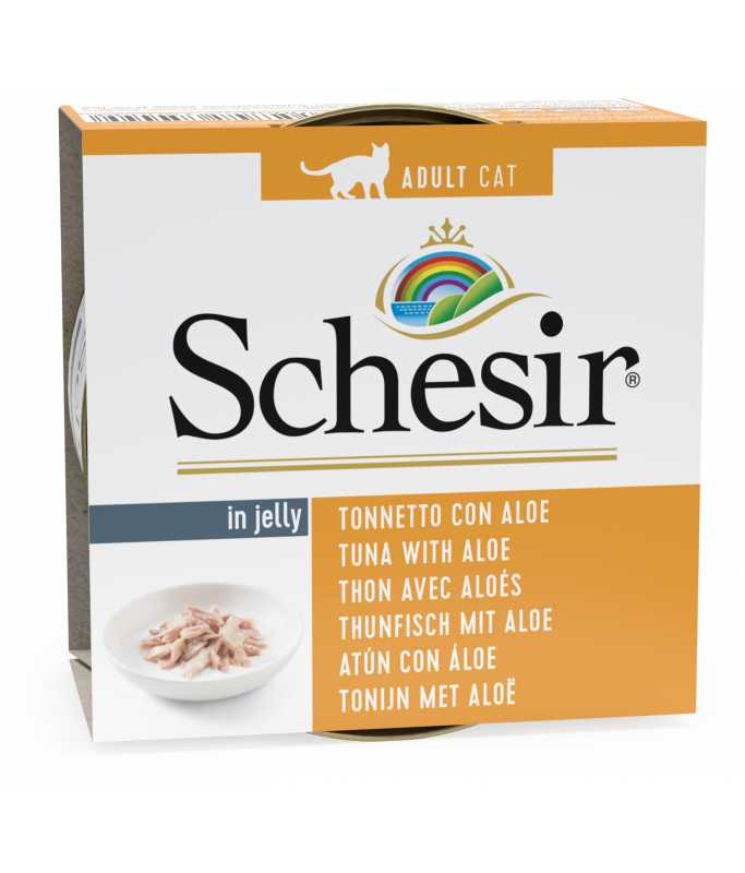 Schesir Cat Wet Food-Tuna With Aloe (Min Order 85g - 14pcs)[Weight - 85g]