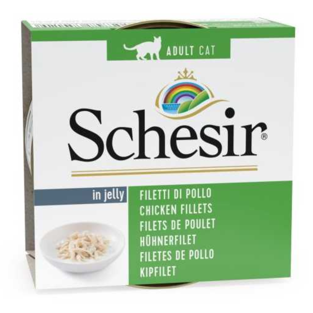 Schesir Cat Wet Food-Chicken Fillets (Min Order 85g - 14pcs)[Weight - 85g]