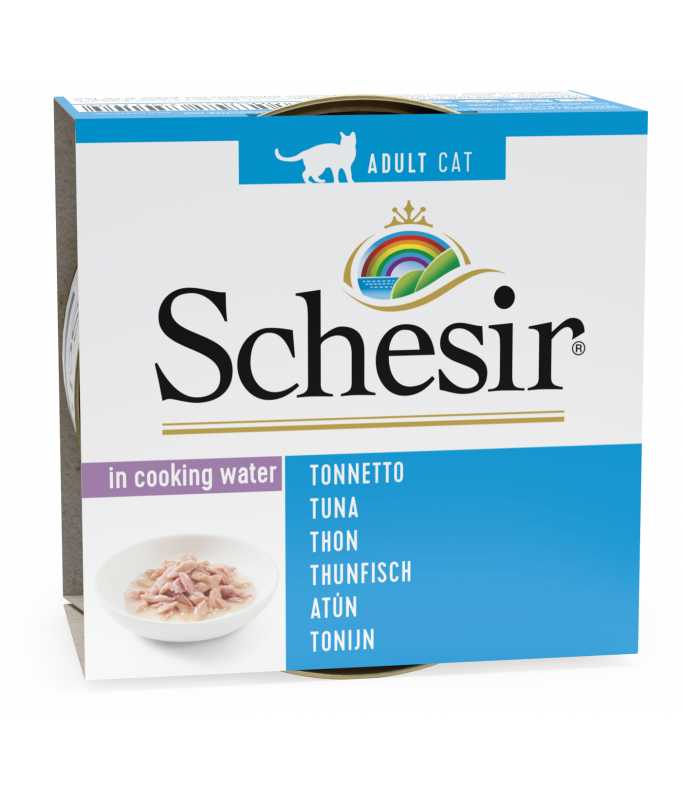 Schesir Cat Wet Food-Tuna Natural Style - Box Qty - 14 Pcs[Weight - 85g]