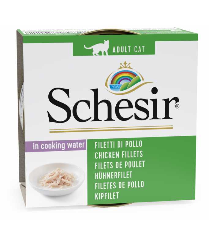 Schesir Cat Wet Food-Chicken Fillets Natural Style (Min Order 85g - 14Pcs)[Weight - 85g]