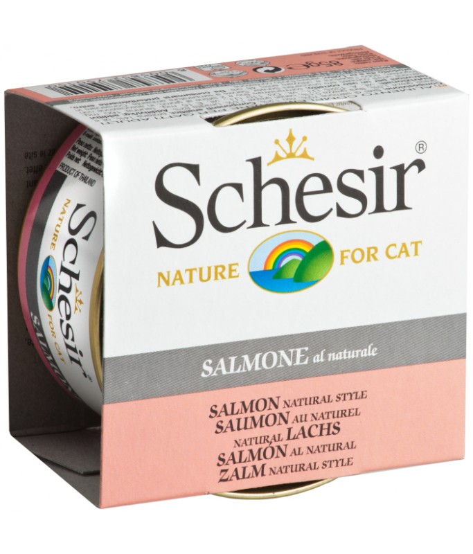Schesir Cat Wet Food-Salmon Natural Style (Min Order 85g * 14pcs)[Weight - 85g]