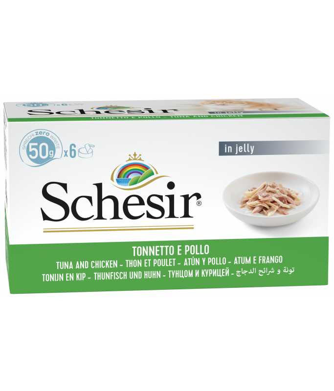 Schesir Cat Multipack Can Tuna with Chicken-6x50g[Weight - 300g]