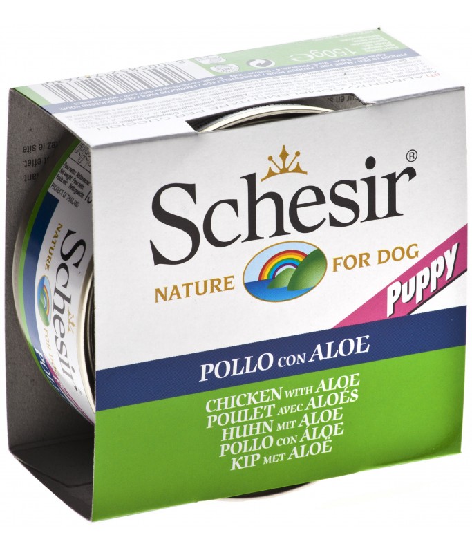 Schesir Dog Wet Food-Puppy Chicken Fillets With Aloe[Weight - 150g]