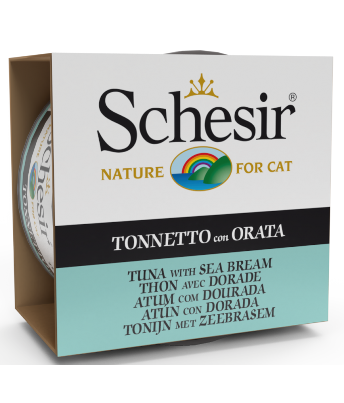 Schesir Cat Wet Food-Tuna With Seabream[Weight - 85g] (Min Order 85g - 14pcs)