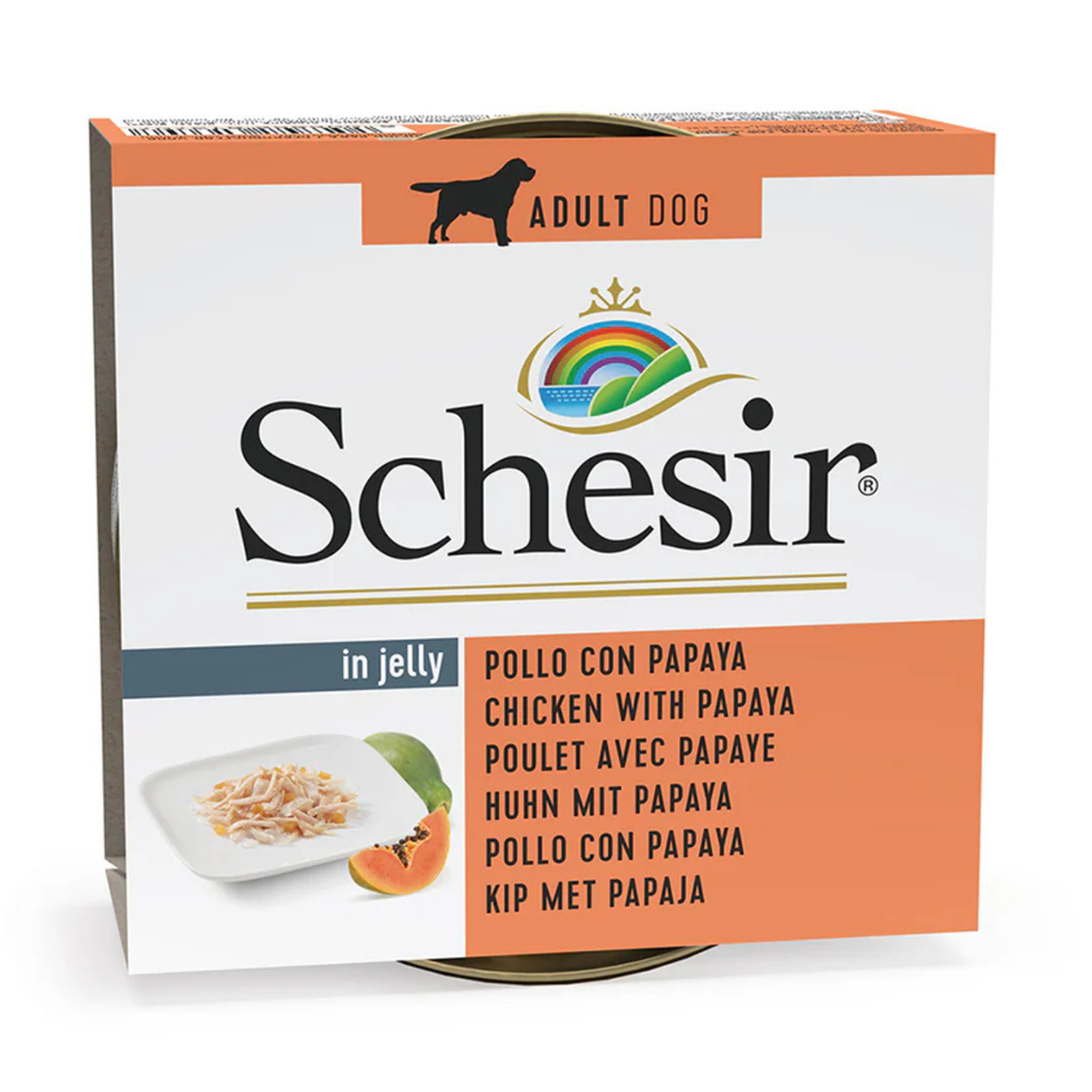 Schesir Dog Wet Food-Chicken Fillets With Papaya[Weight - 150g]
