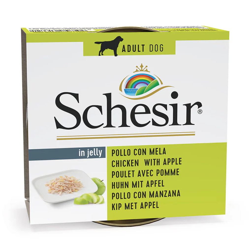 Schesir Dog Wet Food-Chicken Fillets With Apple -(Min Order 150g - 10pcs) [Weight - 150g]