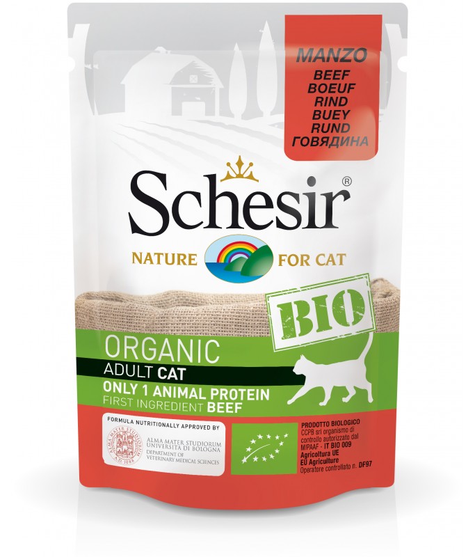 Schesir Bio Beef For Cats[Weight - 85g] (Min Order 85g - 16pcs)