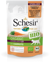 Schesir Bio Beef and Chicken With Carrots Sterilized Cat Wet Food[Weight - 85g] (Min Order 85g - 16pcs)