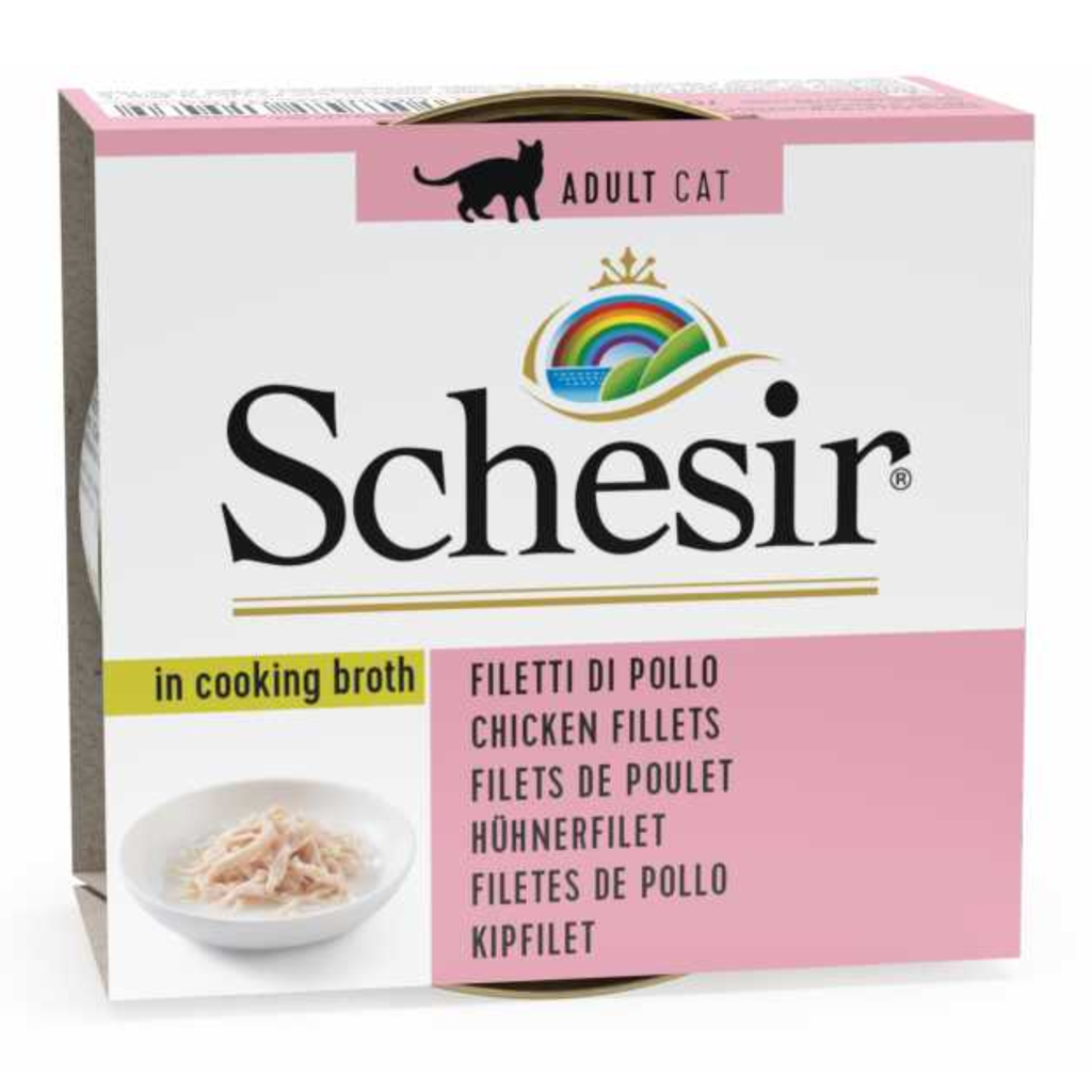 Schesir Cat Can Broth-Wet Food Chicken-(Min Order 70g - 14pcs)[Weight - 70g]