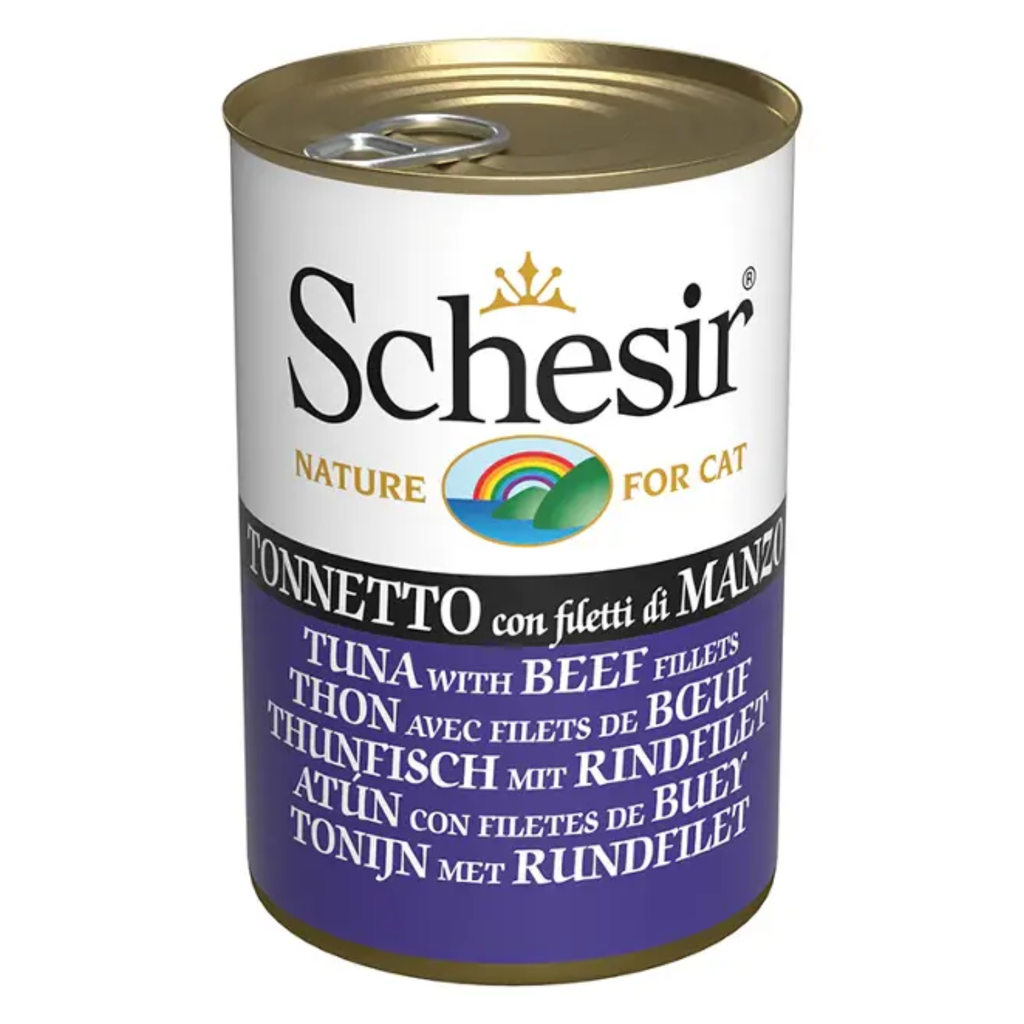 Schesir Cat Wet Food-Tuna With Beef Fillets [Weight - 140g]