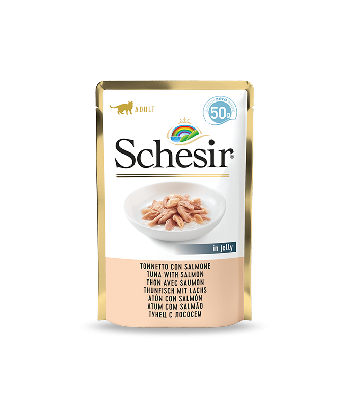 Schesir Cat Pouch-Wet Food Tuna with Salmon- (Min Order 50g - 30pcs)[Weight - 50g]