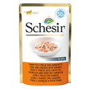 Schesir Cat Pouch-Wet Food Tuna with Chicken with Shrimps- (Min Order 50g - 30pcs)[Weight - 50g]
