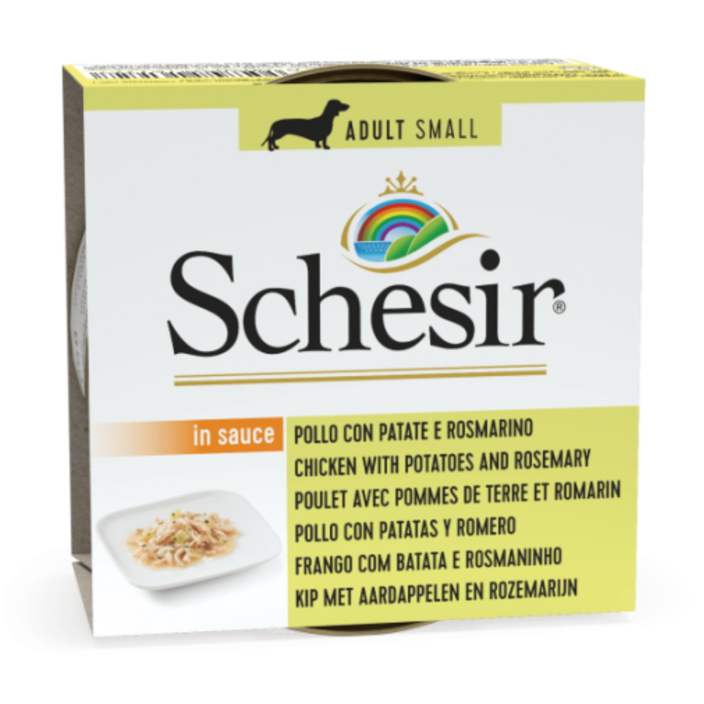 Schesir Dog Wet Food Can-Chicken with Potatoes and Rosemary- (Min Order 85g- 14pcs)[Weight - 85g]