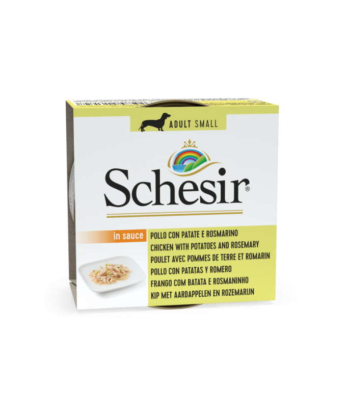 Schesir Dog Wet Food Can-Chicken with Potatoes and Rosemary- (Min Order 85g- 14pcs)[Weight - 85g]