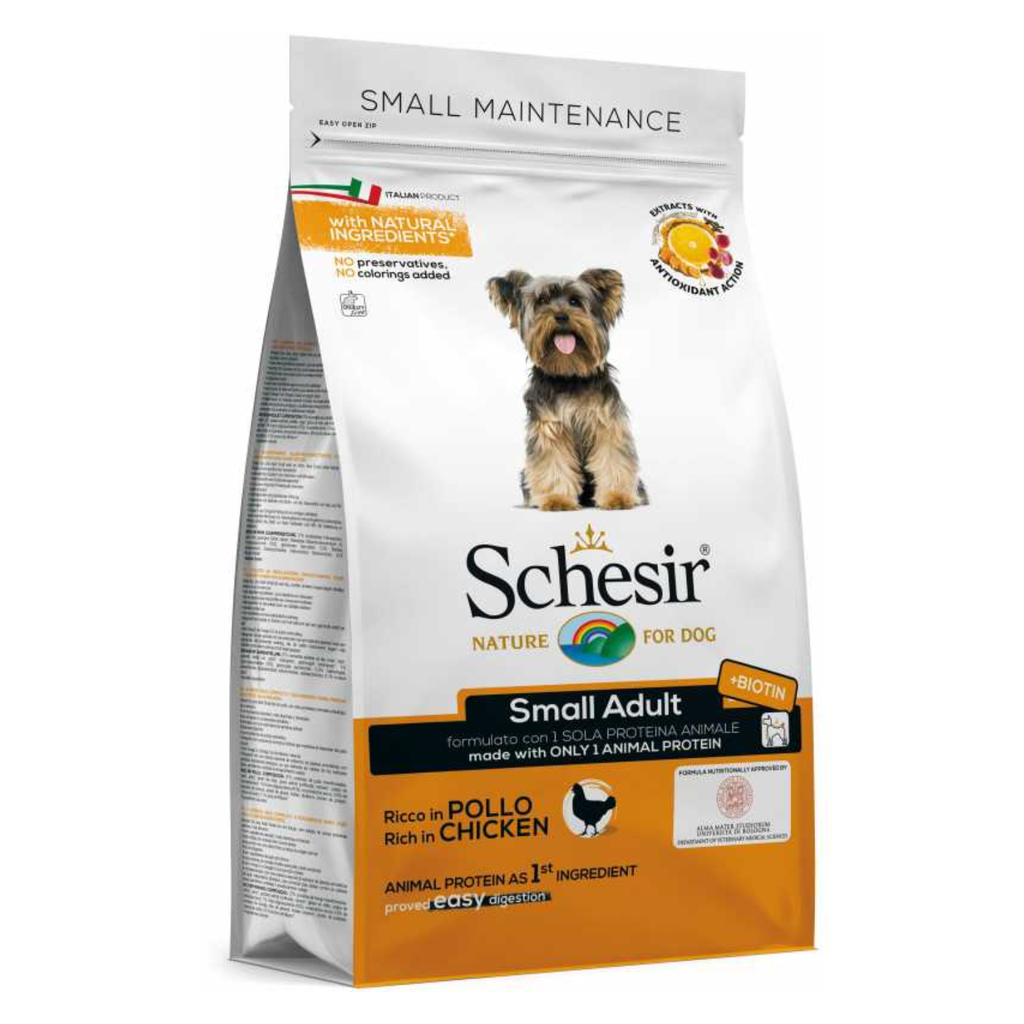 Schesir Dog Dry Food Maintenance Chicken-Small 800g[Weight - 800g]
