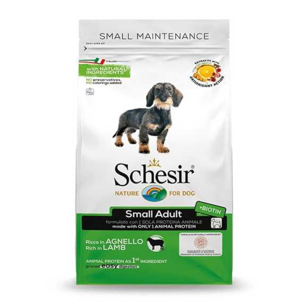 Schesir Dry food for small dogs - Small Adult Rich in Lamb 800 g