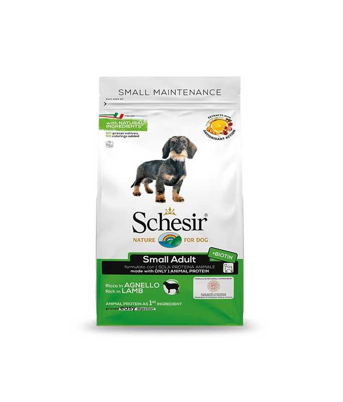 Schesir Dry food for small dogs - Small Adult Rich in Lamb 800 g