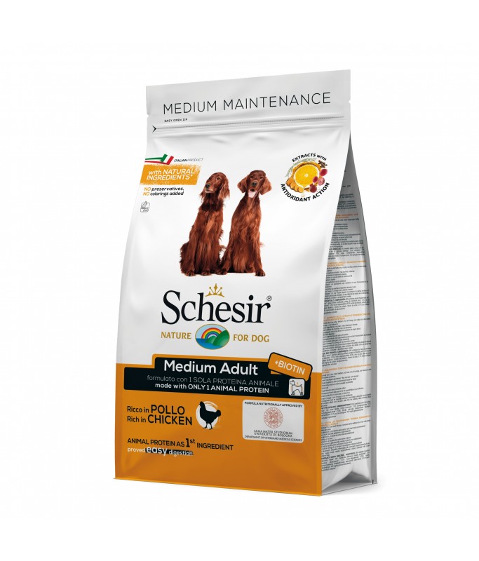 Schesir Medium Adult Maintenance with Chicken[Weight - 12kg]