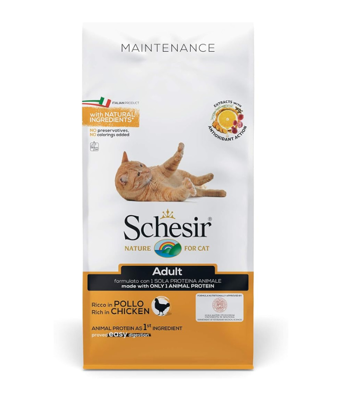 Schesir Cat Dry Food Maintenance with Chicken-Adult[Weight - 10kg]