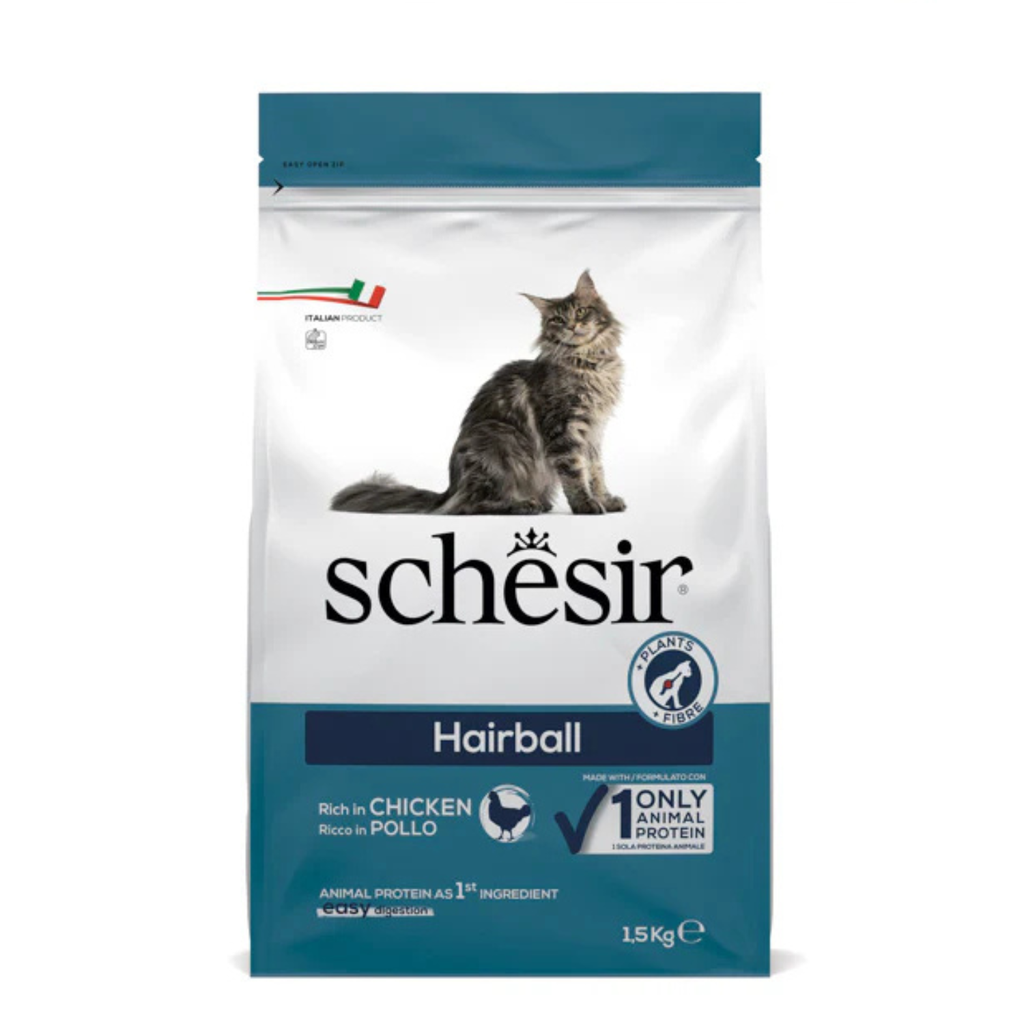 Schesir Cat Dry Food Hairball with Chicken[Weight - 1.5kg]