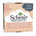 Schesir Kitten Care- Can In Jelly  3-12 Chicken with Aloe Wet Food 85g (Min Order - 14pcs)[Weight - 85g]